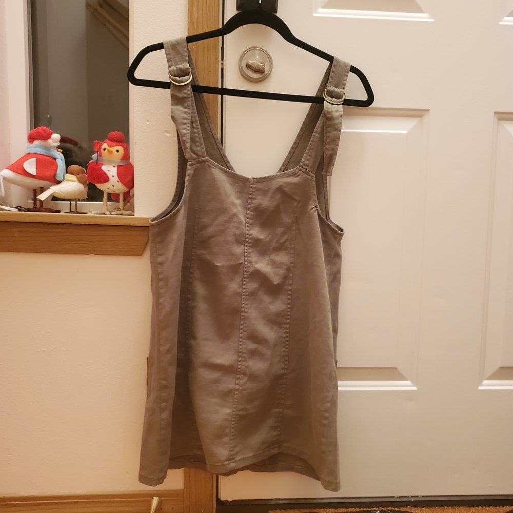 Arizona Jean Company Olive Overall Dress XS